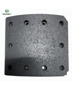 Motherson Brake lining - Front (Set of 4) TTS1 1510/1612/2515/3516/4018 Eicher Jumbo 2016 w/ Air Brake